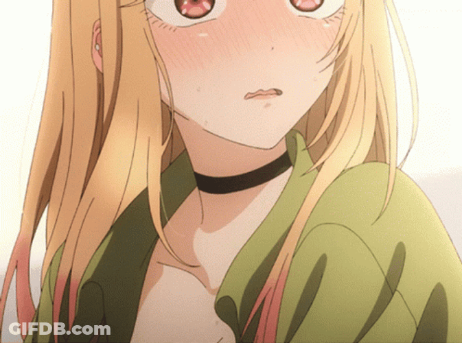 Marin Blushing Anime GIF