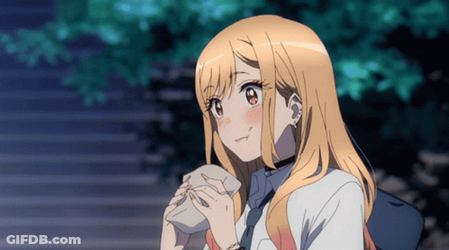 Marin Kitagawa Anime Blush Fingernails GIF