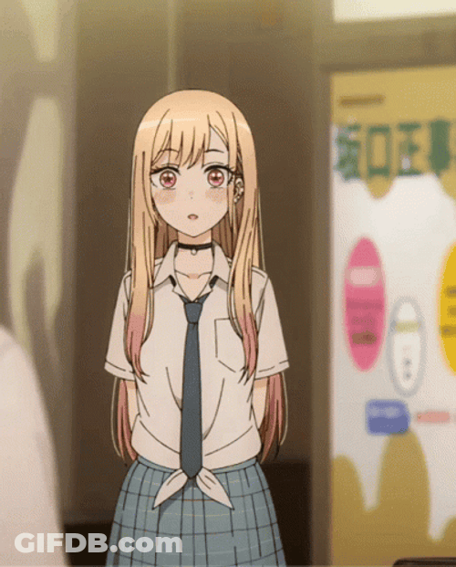 Marin Kitagawa Anime Sad Shy GIF