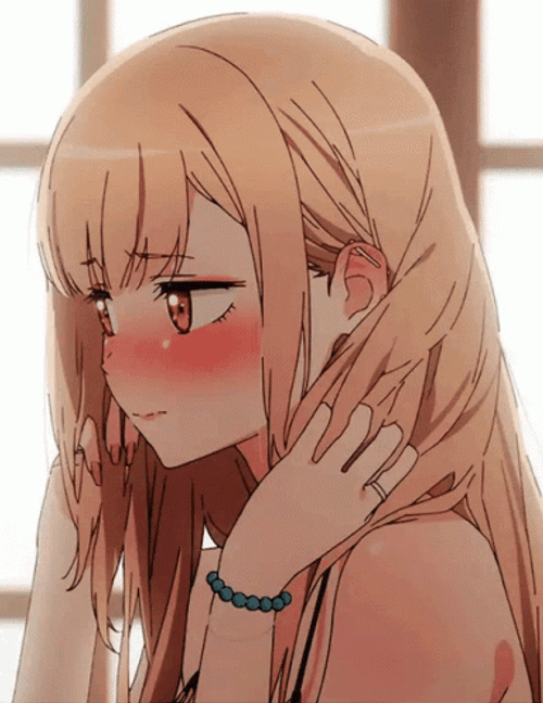 Marin Kitagawa Flustered My Dress Up Darling Anime GIF