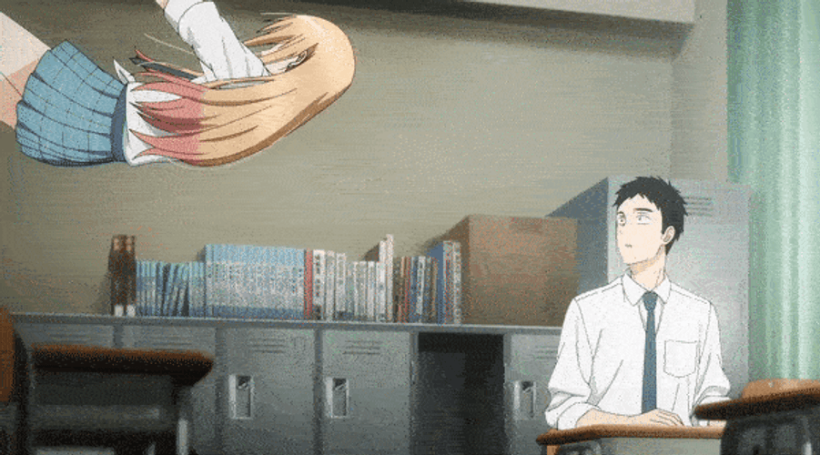Marin Kitagawa Gojo Slow Mo Flying Anime GIF