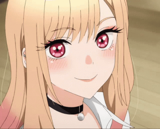 Marin Kitagawa Say Hello To Her Crush GIF