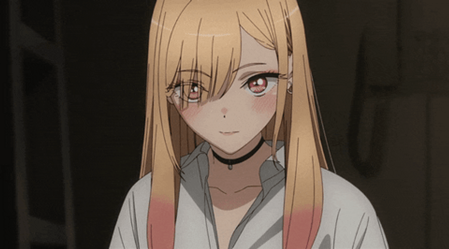 Marin Kitagawa Shy My Dress Up Darling Anime GIF