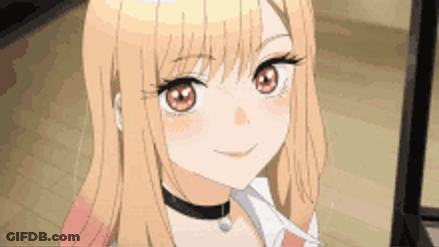 Marin Kitagawa Thank You Anime Cute Smile GIF