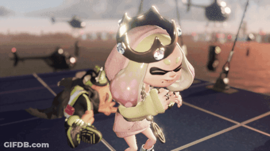 Marina Hugging Pearl Splatoon GIF