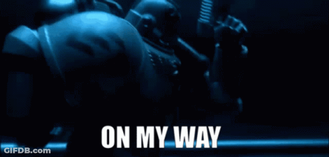 Marine Robot On My Way Space GIF