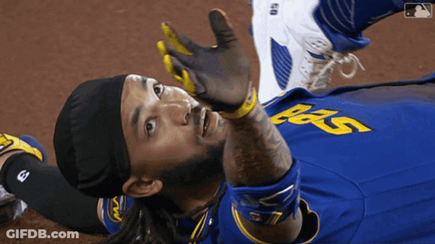 Mariners J.P. Crawford Lay On The Ground GIF