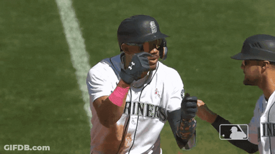 Mariners Player Hand Sign GIF