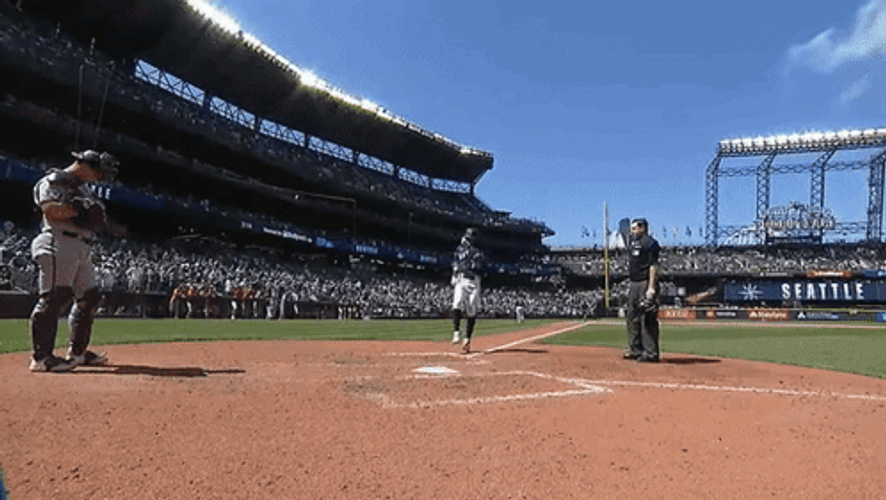 Mariners Win Jose Caballero Chest Pump GIF