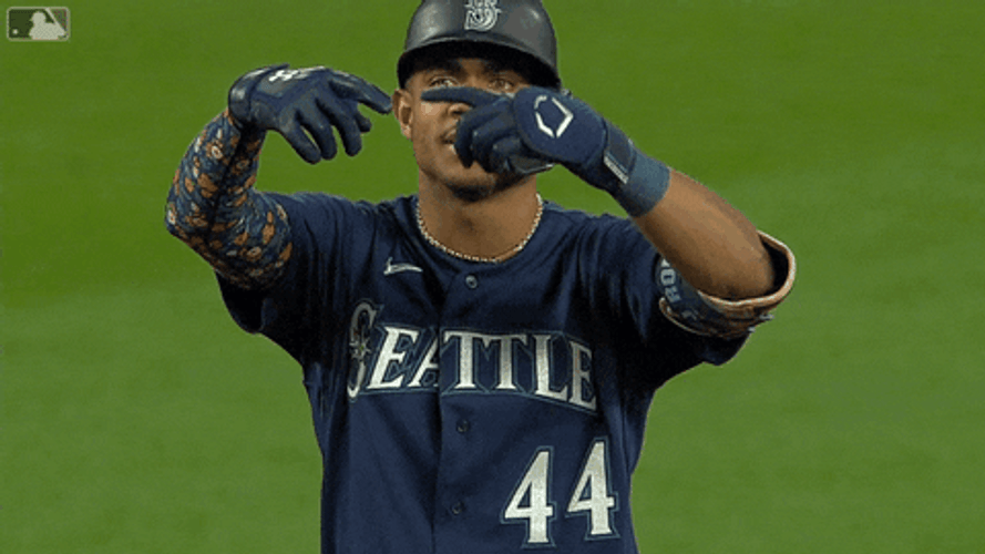 Mariners Win Julio Rodriguez Hand Signals GIF