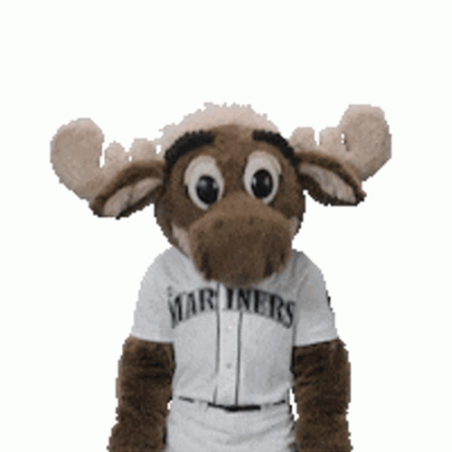 Mariners Win Moose Mascot Dancing GIF