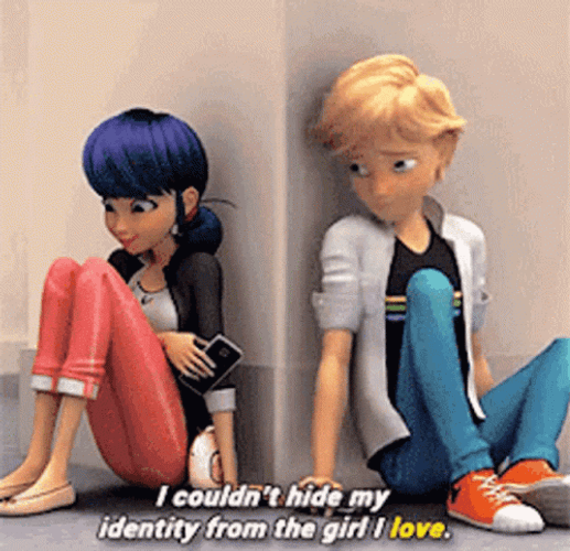 Marinette And Adrien Sweet Chat GIF
