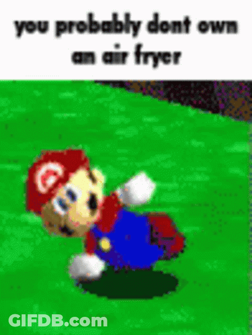 Mario Air Fryer Break Dancing GIF