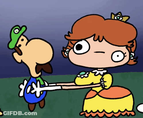 Mario And Daisy Saying Yay GIF