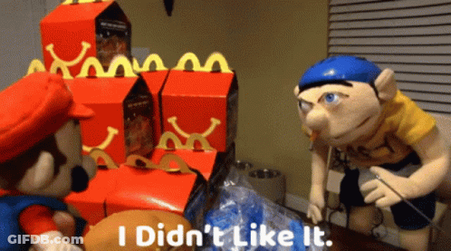 Mario And Jeff Puppet By McDonald's Happy Meals GIF