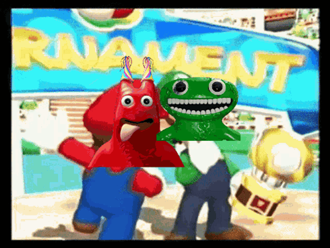 Mario And Luigi Face Mask Jumbo Josh GIF