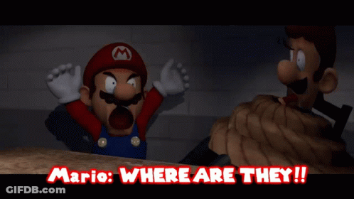 Mario And Luigi Saying Mario Where Are They GIF