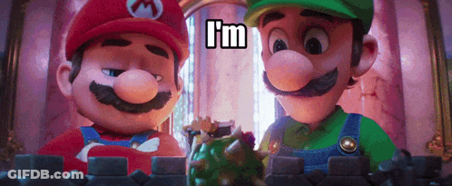 Mario And Luigi With I'm Above GIF