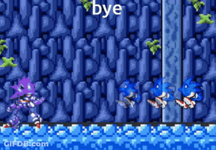 Mario And Sonic Mecha Fight Bye GIF