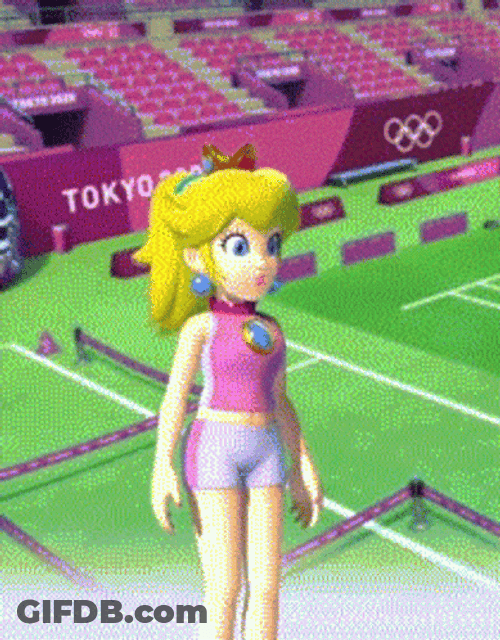 Mario And Sonic Princess Peach GIF