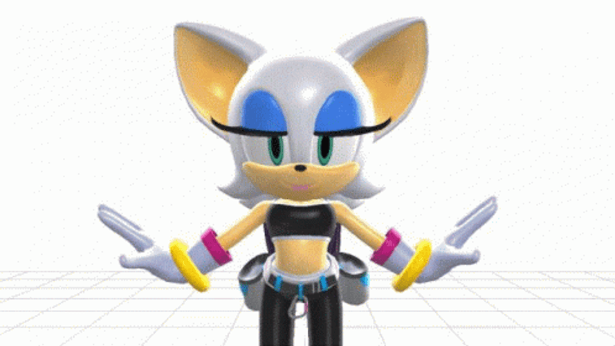 Mario And Sonic Rouge The Bat Belly Dancing GIF