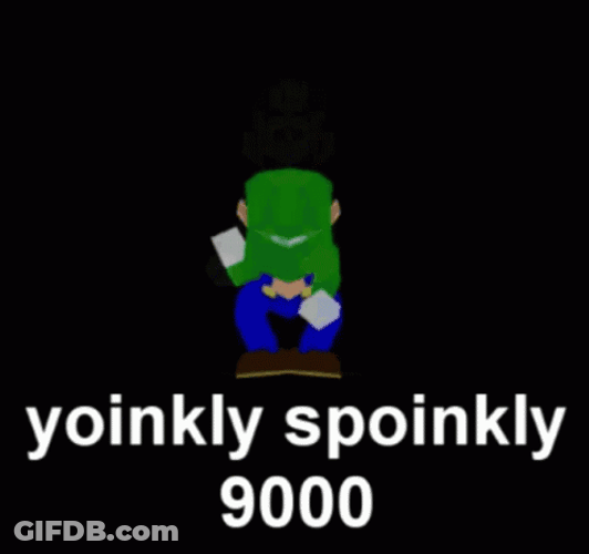 Mario Brother Luigi Spoinky Dancing GIF