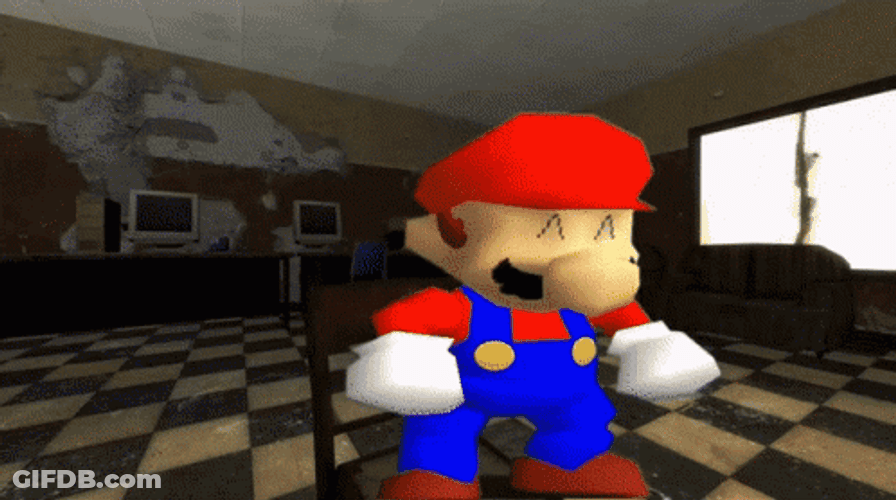 Mario Dancing Versus Monster GIF