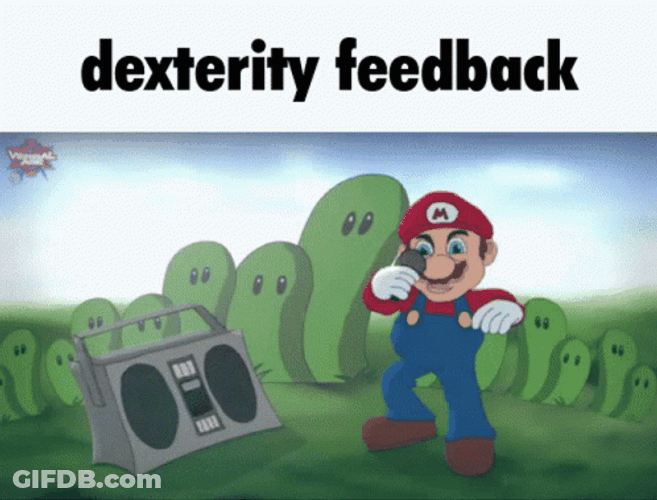 Mario Dexterity Feedback GIF