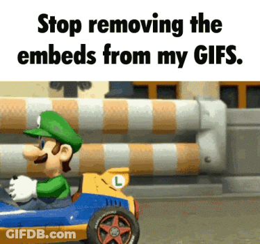 Mario Driving Car Stop Removing Embeds GIF