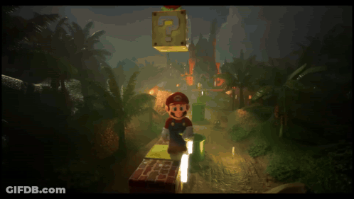 Mario Holding Coin GIF