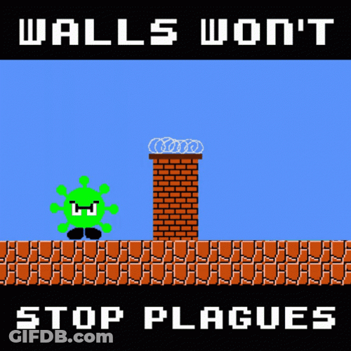 Mario Jumping Over Border Video Game GIF