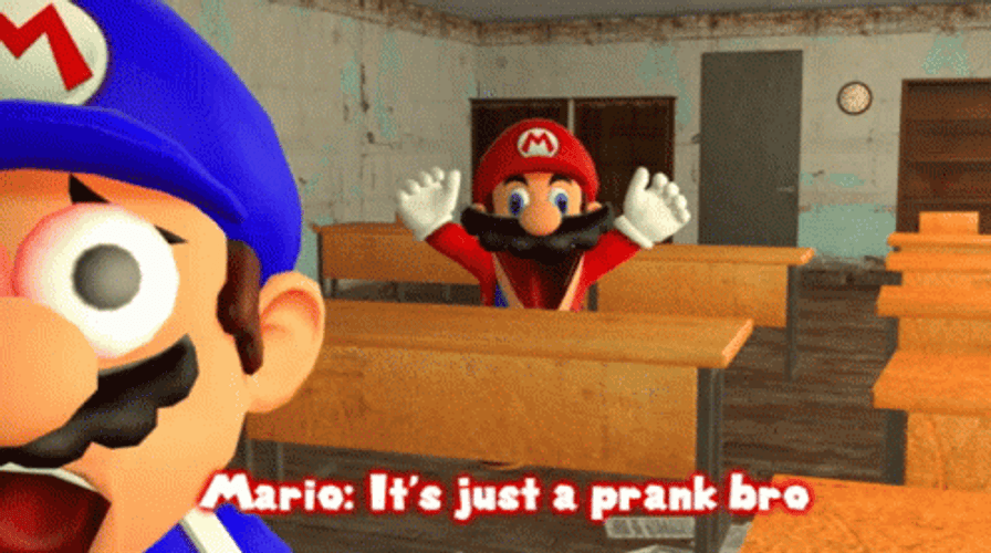 Mario Just Prank Bro GIF