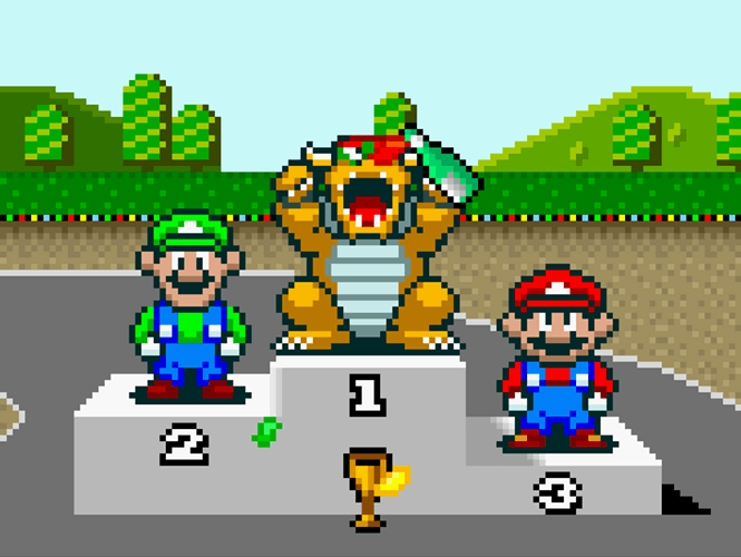 Mario Kart Bowser Winner GIF