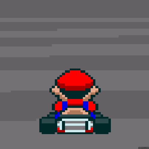 Mario Kart Drifting Hard GIF