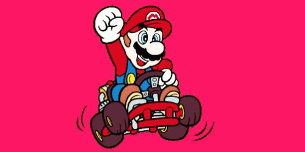Mario Kart Leaping Lets Go GIF
