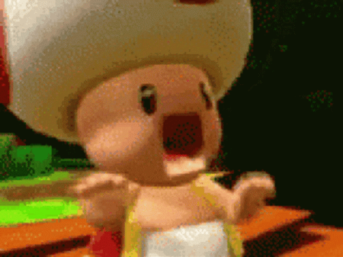 Mario Kart Screaming Red Mushroom GIF