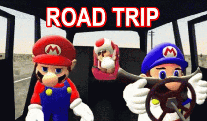 Mario Kart Series Road Trip GIF