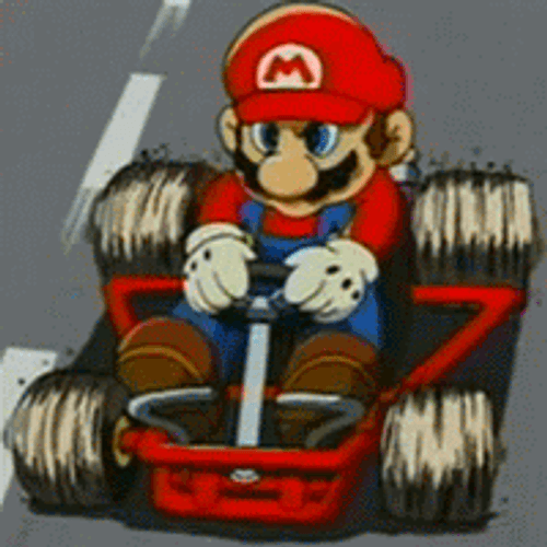 Mario Kart Serious Driving GIF