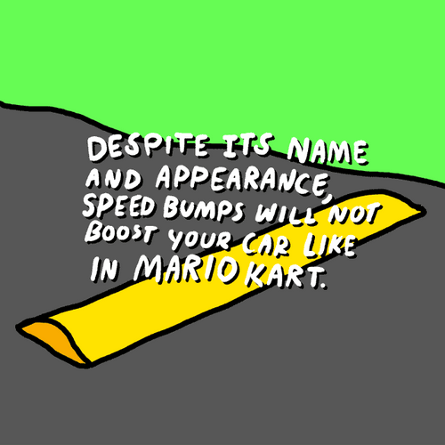 Mario Kart Speed Bump Quote GIF