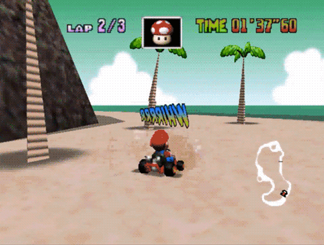 Mario Kart Spinning GIF