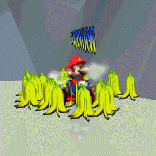 Mario Kart Spinning With Banana GIF