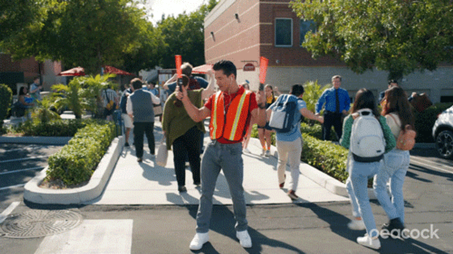 Mario Lopez Dancing In School GIF