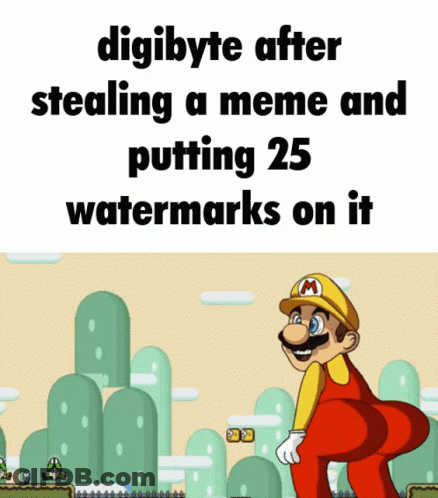 Mario Meme Stealing With Watermarks GIF