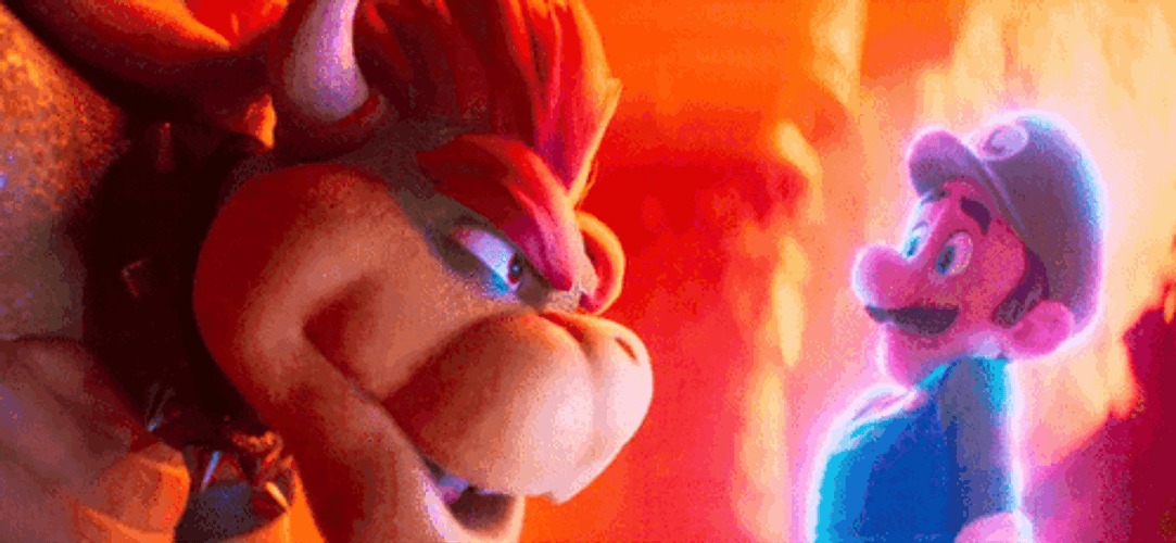 Mario Movie Cinematic King Koopa Luigi GIF