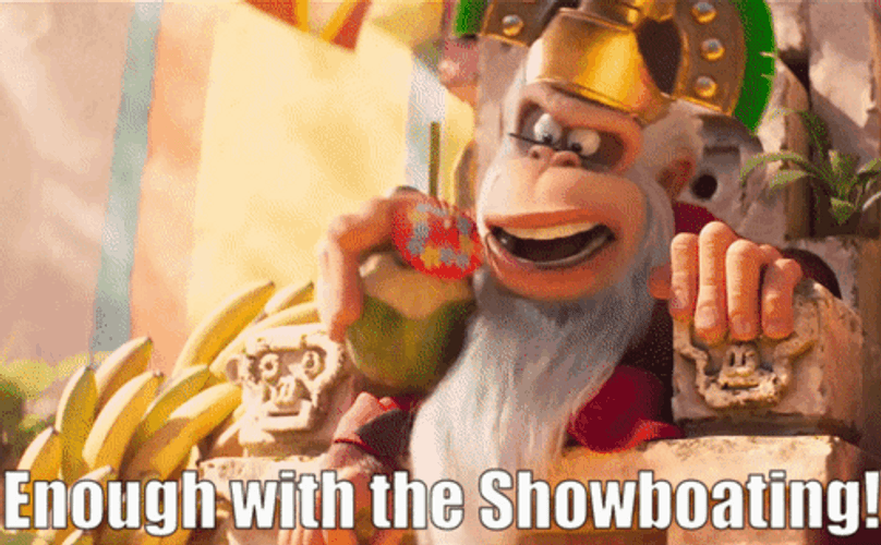 Mario Movie Cranky Kong Enough With Snowboating GIF