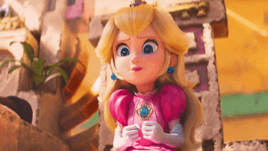 Mario Movie Hopeful Princess Peaches GIF