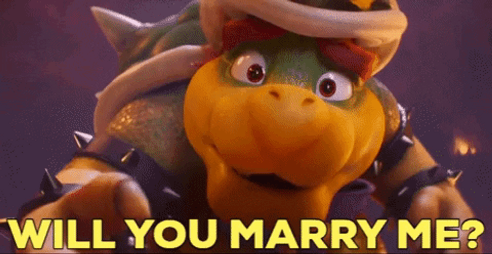 Mario Movie King Koopa Will You Marry Me GIF