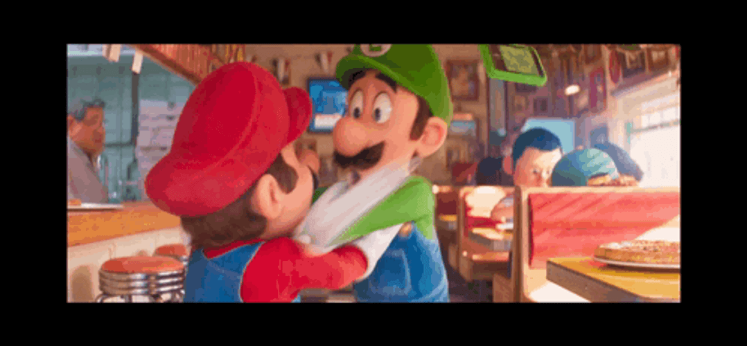 Mario Movie Luigi Shaking Mario GIF