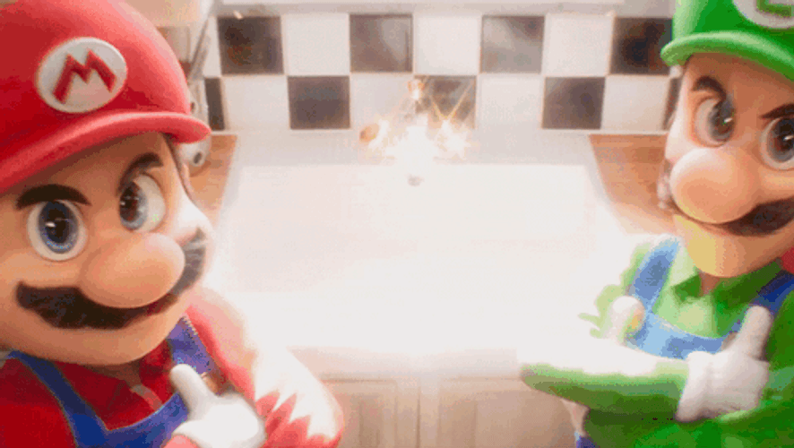 Mario Movie Mario Luigi Duo Mission Accomplished GIF