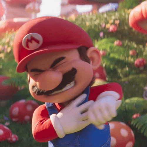 Mario Movie Mario Surprised Face GIF